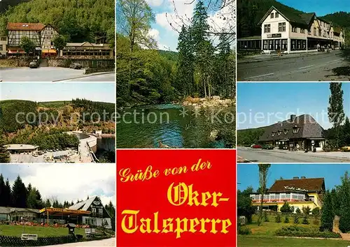 AK / Ansichtskarte Okertalsperre Gasthaus Restaurant Sperrmauer Okertalsperre