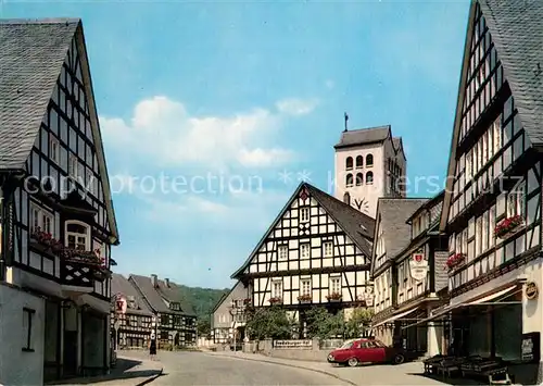 AK / Ansichtskarte Fredeburg_Schmallenberg Guntermanns Stuben Strassenpartie Fredeburg_Schmallenberg