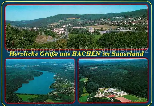 AK / Ansichtskarte Hachen_Sauerland Panorama Fliegeraufnahmen Hachen_Sauerland