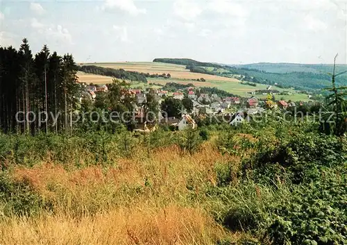 AK / Ansichtskarte Wattenbach_Kassel Landschaftspanorama Waelder Wattenbach Kassel