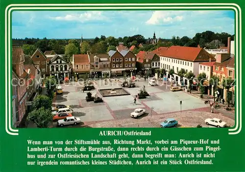 AK / Ansichtskarte Aurich_Ostfriesland Marktplatz Aurich_Ostfriesland