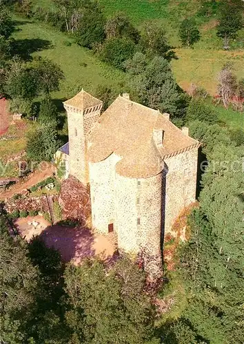 AK / Ansichtskarte Neuveglise Chateau de Rochebrune vue aerienne Neuveglise