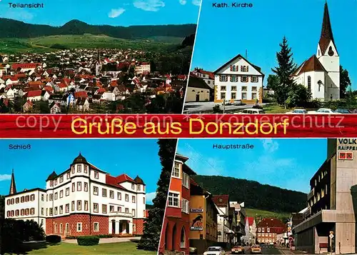 AK / Ansichtskarte Donzdorf Panorama Kath Kirche Schloss Hauptstrasse Donzdorf