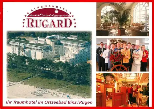 AK / Ansichtskarte Binz_Ruegen Strandhotel Rugard Binz_Ruegen