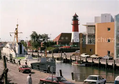 AK / Ansichtskarte Buesum_Nordseebad Alter Hafen und Leuchtturm Buesum_Nordseebad