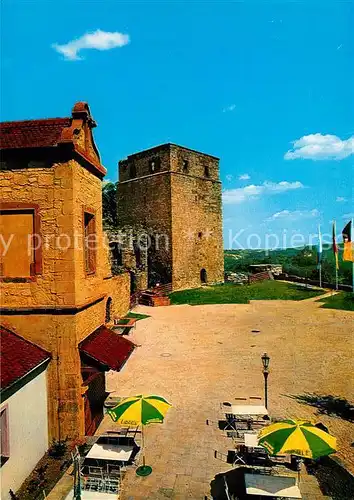 AK / Ansichtskarte Schesslitz Giechburg Gaststaette Terrasse Schesslitz