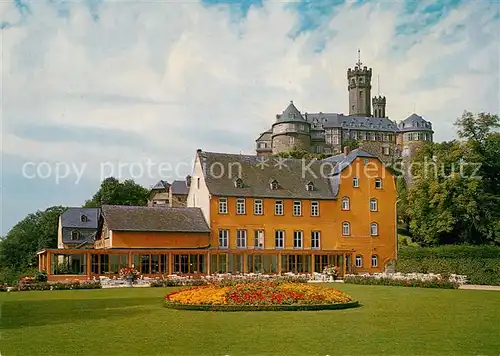 AK / Ansichtskarte Diez_Lahn Hotel Waldecker Hof Schloss Schaumburg Diez_Lahn