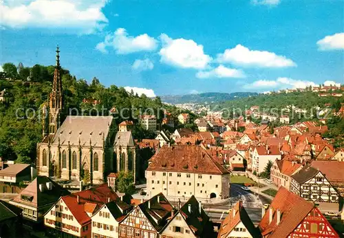 AK / Ansichtskarte Esslingen_Neckar Stadtblick mit Kirche Esslingen Neckar