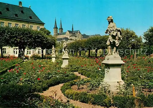 AK / Ansichtskarte Bamberg Rosengarten Kirche Bamberg