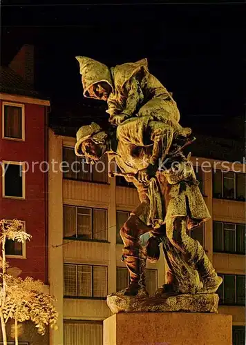 AK / Ansichtskarte Hildesheim Huckup Skulptur Hildesheim