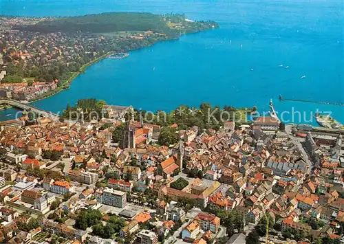 AK / Ansichtskarte Konstanz_Bodensee Altstadt Fliegeraufnahme Konstanz_Bodensee