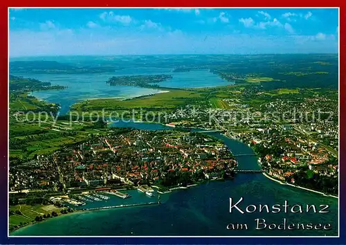 AK / Ansichtskarte Konstanz_Bodensee Fliegeraufnahme Konstanz_Bodensee