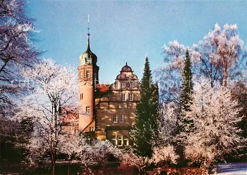 AK / Ansichtskarte Loehne Ulenburg im Winter Rauhreif Loehne