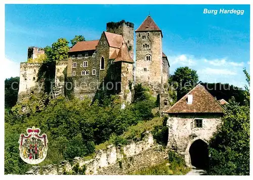 AK / Ansichtskarte Hardegg Burg Hardegg Museum Wappen Hardegg