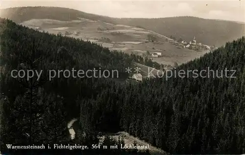 AK / Ansichtskarte Warmensteinach mit Loechleinstal Warmensteinach