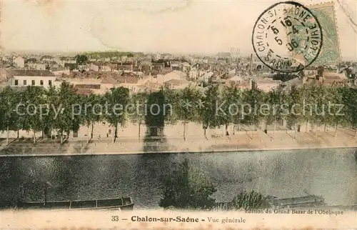 AK / Ansichtskarte Chalon sur Saone Vue generale Chalon sur Saone