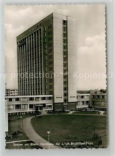 AK / Ansichtskarte Speyer_Rhein Hochhaus der LVA Rheinland Pfalz Speyer Rhein