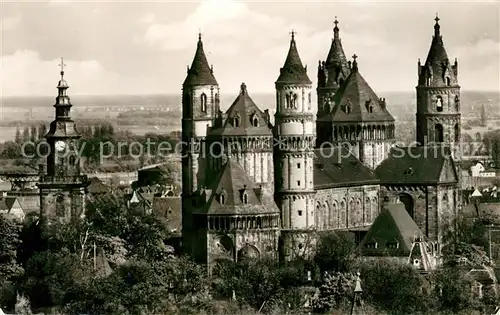 AK / Ansichtskarte Worms_Rhein Dom Worms Rhein