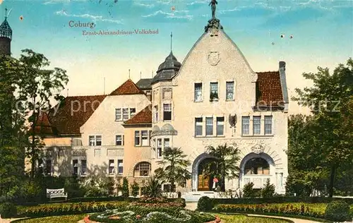 AK / Ansichtskarte Coburg Ernst Alexandrinen Volksbad Coburg