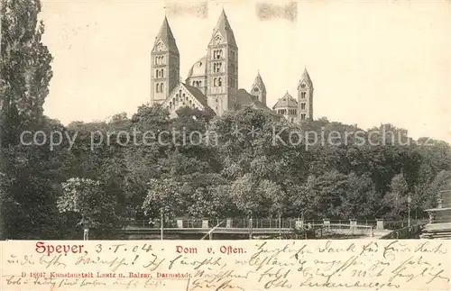 AK / Ansichtskarte Speyer_Rhein Dom Speyer Rhein