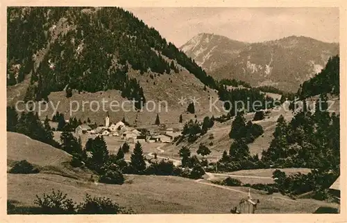 AK / Ansichtskarte Unterjoch Panorama Unterjoch