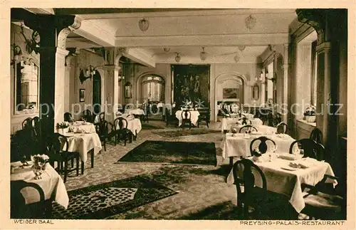 AK / Ansichtskarte Muenchen Preysing Palais Restaurant Weisser Saal Muenchen