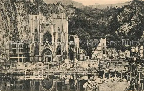 AK / Ansichtskarte Dinant_Wallonie Eglise Ruines de la Grande Guerre Truemmer 1. Weltkrieg Dinant Wallonie