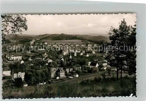 AK / Ansichtskarte Bruegge_Luedenscheid Panorama Blick zum Hotel Lindenhof Bruegge Luedenscheid