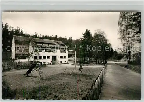 AK / Ansichtskarte Hertlingshausen Naturfreundehaus Rahnenhof Erholungsheim Kinderspielplatz Hertlingshausen