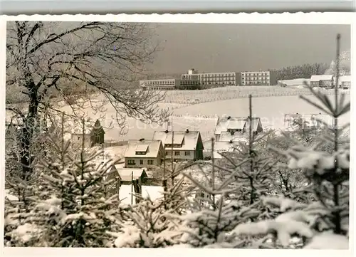 AK / Ansichtskarte Valbert Winterpanorama mit Blindenerholungsheim Valbert