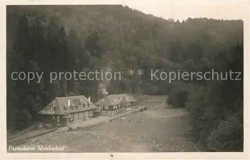 AK / Ansichtskarte Bad_Liebenzell Ferienheim Monbachtal Bad_Liebenzell