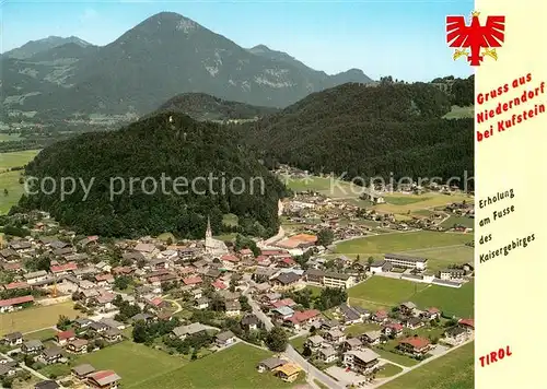 AK / Ansichtskarte Niederndorf_Kufstein Fliegeraufnahme Niederndorf_Kufstein