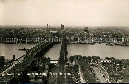 AK / Ansichtskarte Rotterdam Panorama vanaf Toren Hefbrug Rotterdam