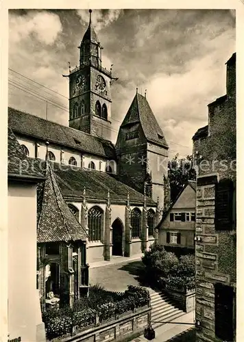 AK / Ansichtskarte ueberlingen_Bodensee Nikolausmuenster mit oelberg ueberlingen Bodensee