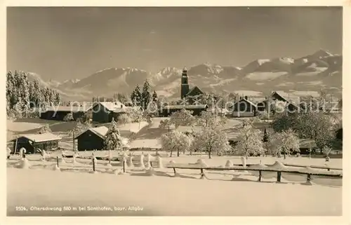 AK / Ansichtskarte Ofterschwang Winterpanorama Allgaeuer Alpen Ofterschwang