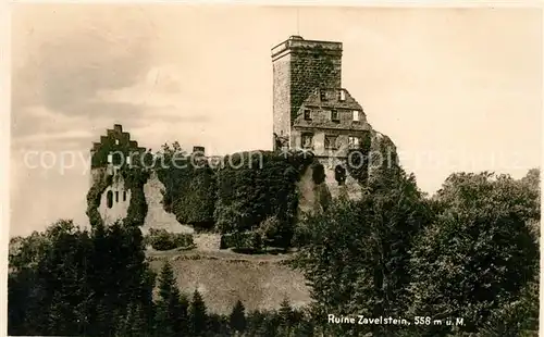 AK / Ansichtskarte Zavelstein Burgruine Zavelstein