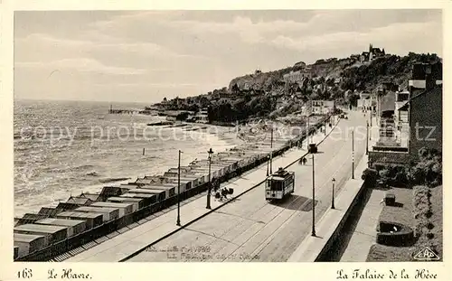 AK / Ansichtskarte Strassenbahn Le Havre La Falaise de la Heve  Strassenbahn