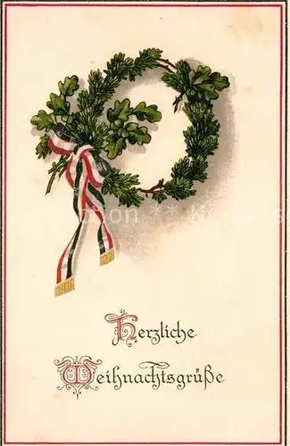 AK / Ansichtskarte Schwarz_Weiss_Rot Weihnachten Litho Schwarz_Weiss_Rot