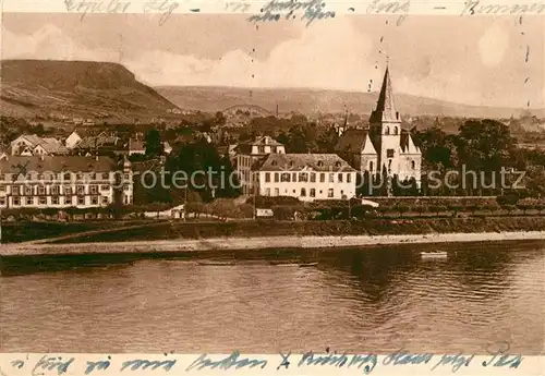 AK / Ansichtskarte Unkel_Rhein Erholungsheim Pax Pfarrkirche Unkel Rhein