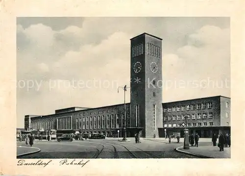 AK / Ansichtskarte Duesseldorf Bahnhof Duesseldorf