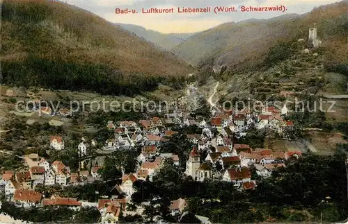 AK / Ansichtskarte Bad_Liebenzell Gesamtansicht Bad  und Luftkurort im Schwarzwald Burg Bad_Liebenzell