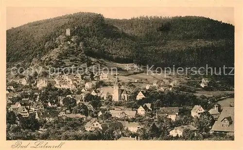 AK / Ansichtskarte Bad_Liebenzell Stadtpanorama mit Blick zur Burg Kurort im Schwarzwald Bad_Liebenzell