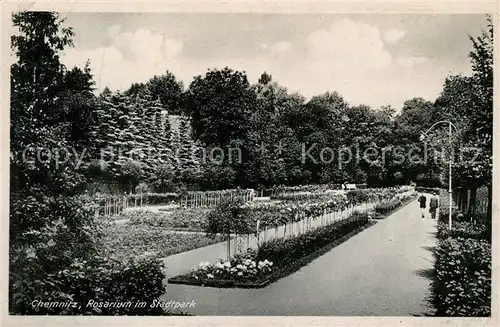 AK / Ansichtskarte Chemnitz Rosarium im Stadtpark Chemnitz