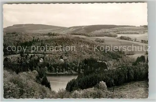 AK / Ansichtskarte Fuerwiggetalsperre Panorama Stausee Fuerwiggetalsperre