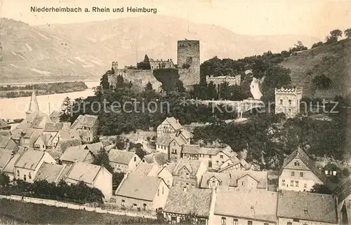 AK / Ansichtskarte Niederheimbach_Bingen Heimburg Panorama Niederheimbach Bingen