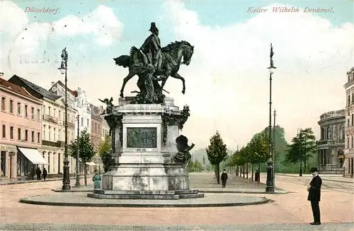 AK / Ansichtskarte Duesseldorf Kaiser Wilhelm Denkmal Duesseldorf