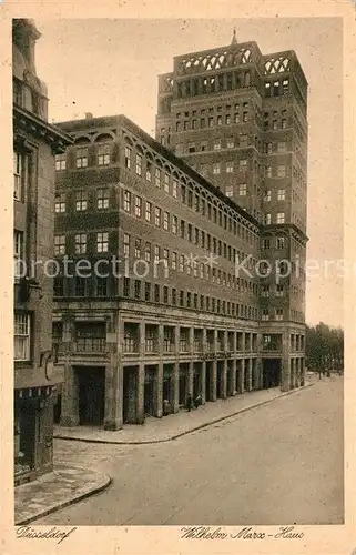 AK / Ansichtskarte Duesseldorf Wilhelm Marx Haus Duesseldorf