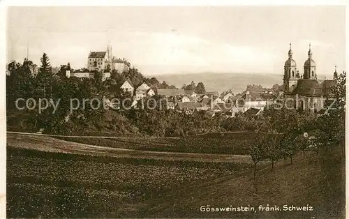 AK / Ansichtskarte Goessweinstein Wallfahrtskirche Burg Goessweinstein