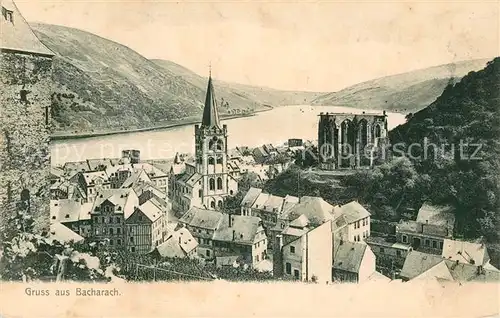 AK / Ansichtskarte Bacharach_Rhein Kirche Ruine Bacharach Rhein