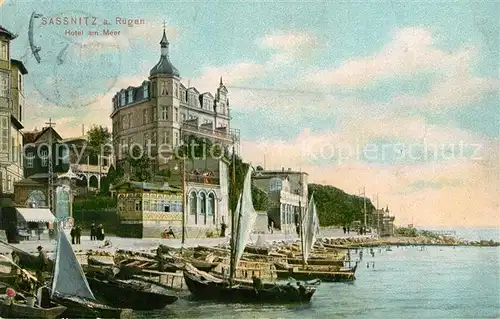 AK / Ansichtskarte Sassnitz_Ostseebad_Ruegen Hotel am Meer Sassnitz_Ostseebad_Ruegen